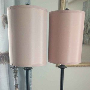 Venetian Bronze & cream lamps